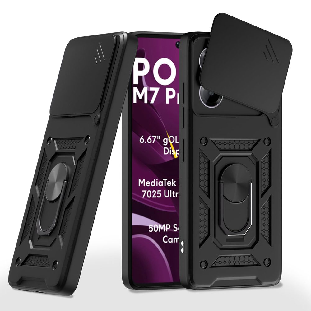 Techsuit CamShield, Xiaomi Poco M7 Pro 5G, černý