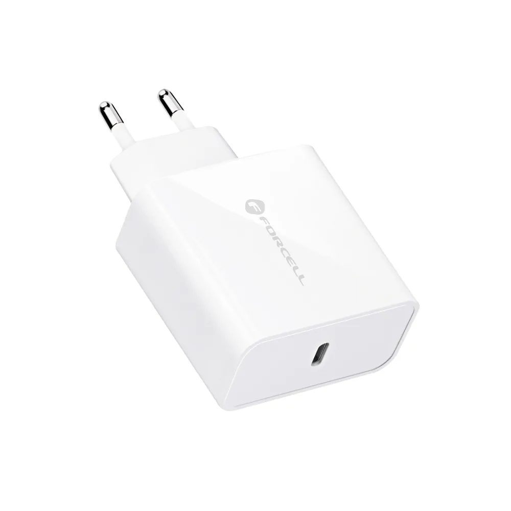 Forcell USB-C, 3A, 45W Adapter S PD In QC 4.0 Polnjenjem