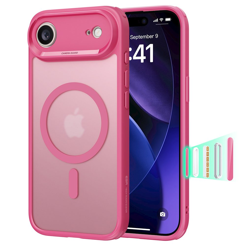 Levně Kryt ESR Classic Hybrid HaloLock MagSafe, iPhone Air, frosted pink