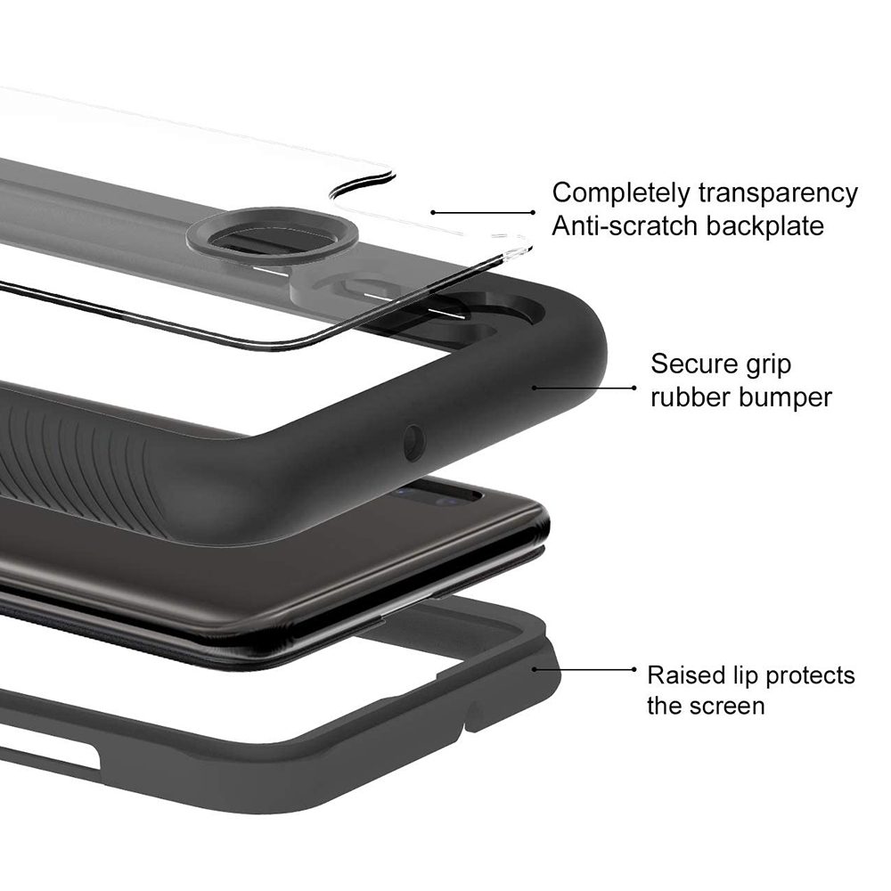 Techsuit Defense360 Pro + Zaščitna Folija, Samsung Galaxy A20e, črna