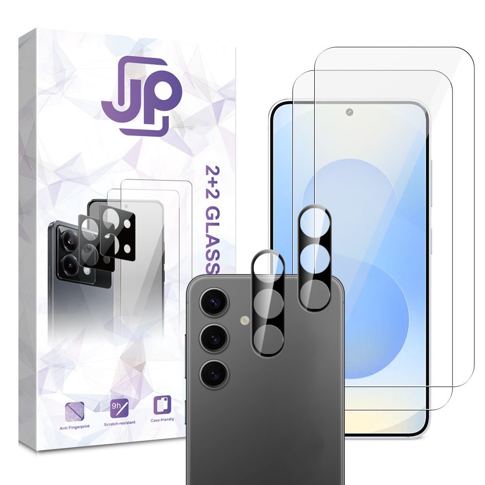Levně JP Combo pack, Sada 2 tvrzených skel a 2 sklíček na fotoaparát, Samsung Galaxy S26