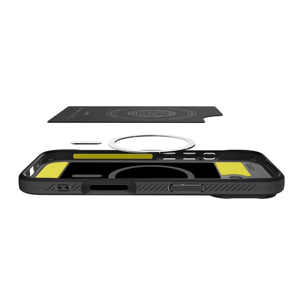 Spigen Rugged Armor MagSafe, iPhone 17, čierny