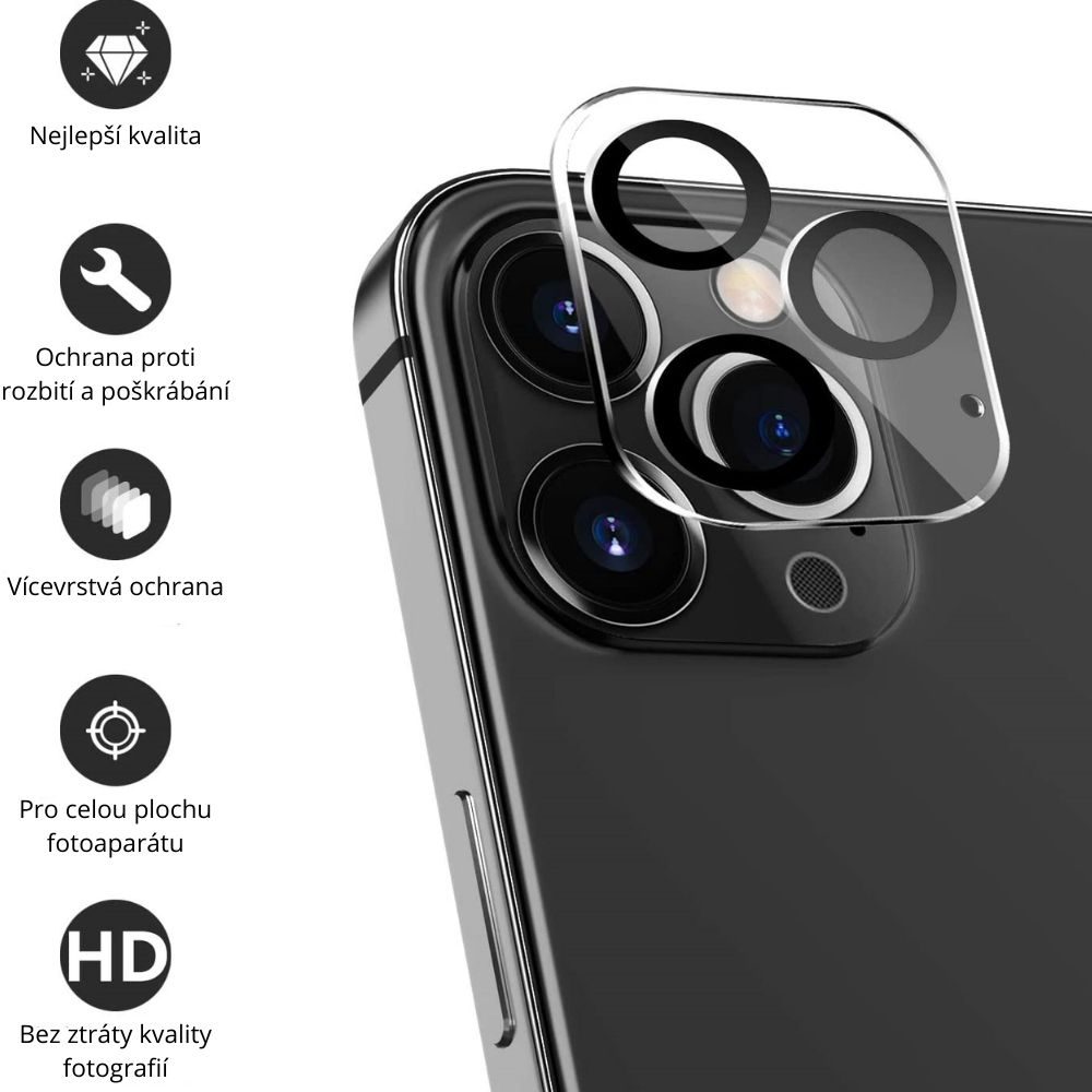 JP Mega Pack Tvrdených Skiel, 3 Sklá Na Telefón S Aplikátorom + 2 Sklá Na šošovku, IPhone SE 2020 / 2022