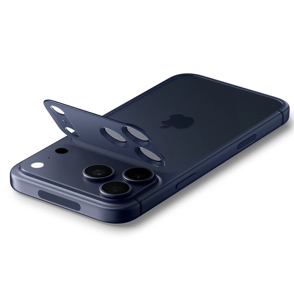 Spigen Optik Pro XL TR EZ Fit ochrana fotoaparátu, iPhone 17 Pro, modrá