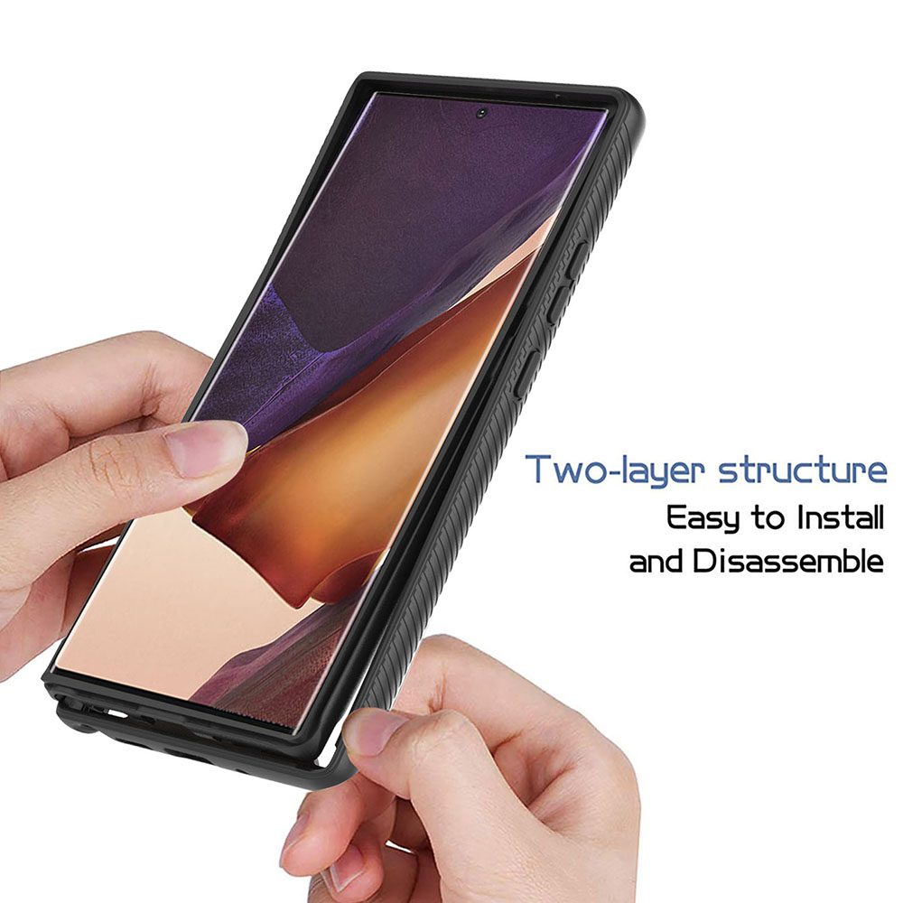 Techsuit Defense360 Pro + Védőfólia, Samsung Galaxy Note 20 Ultra 4G / Note 20 Ultra 5G, Fekete