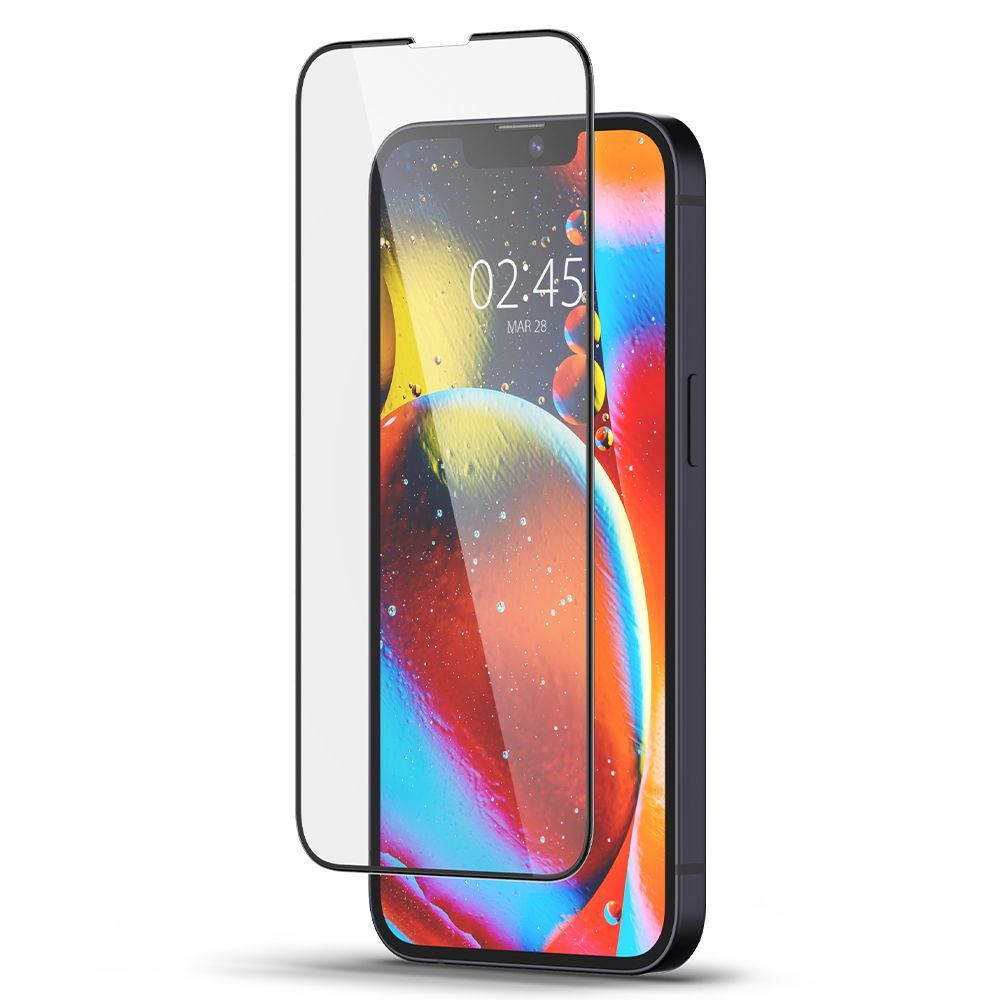 Spigen Glass FC Zaščitno Kaljeno Steklo, IPhone 13 Pro MAX, črno