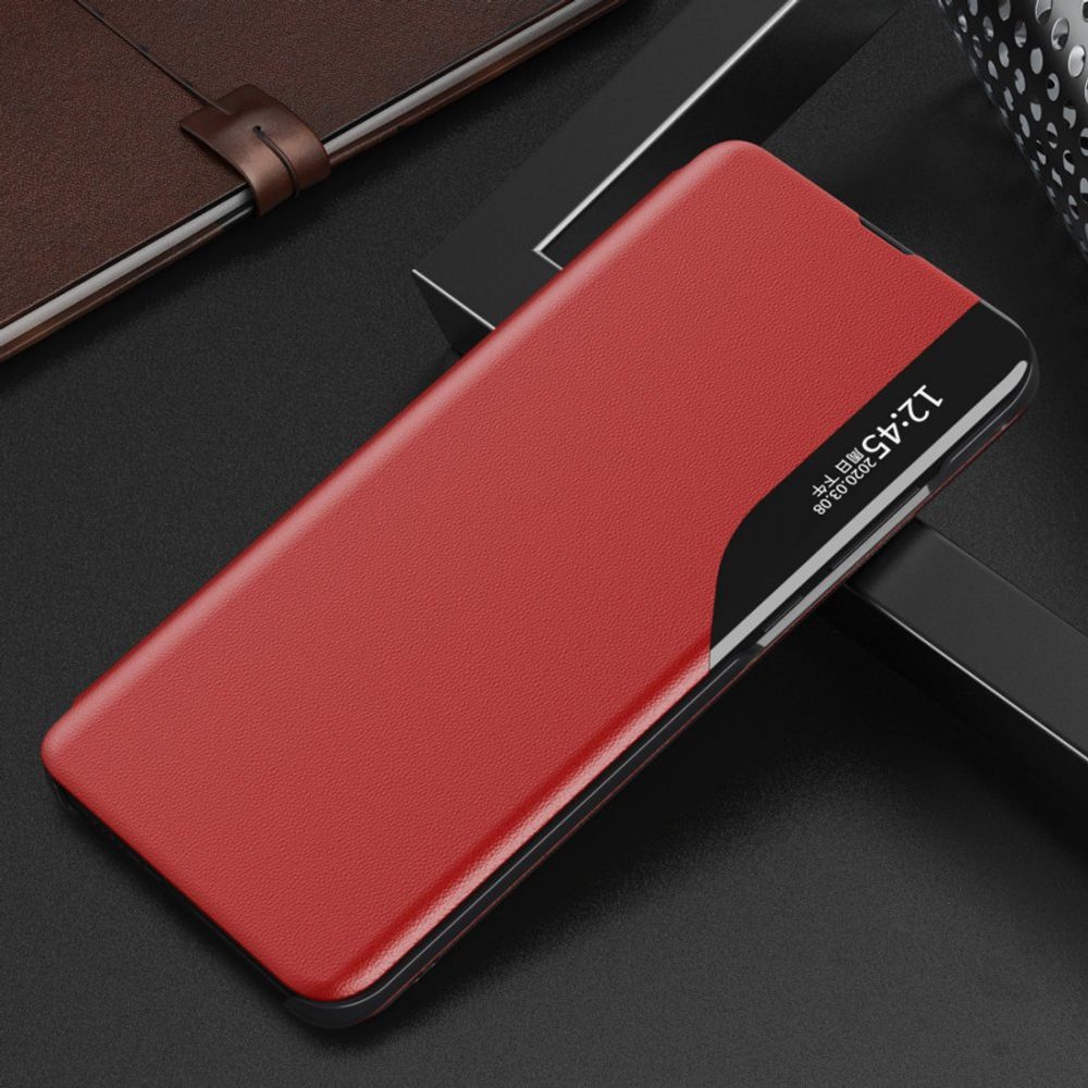 Eco Leather View Case, Samsung Galaxy S22 Plus, Roșie