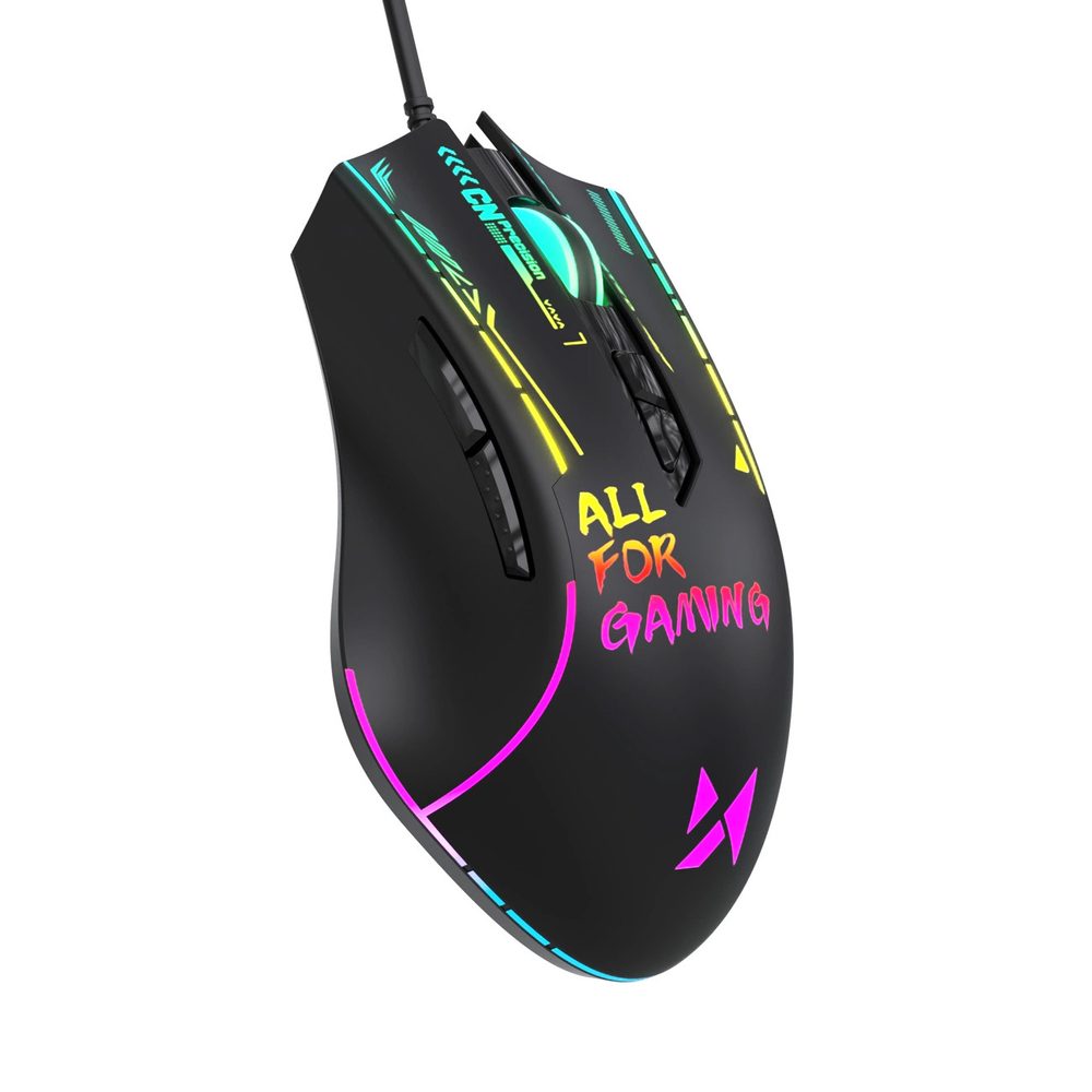 Levně Wozinsky WMGK-7200 Drátová optická herní myš 7200 DPI, černá