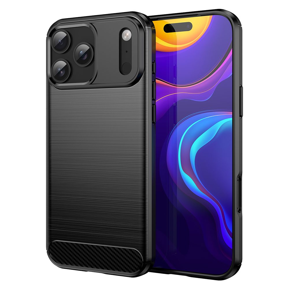 Levně Carbon obal, iPhone 17 Pro Max, černý