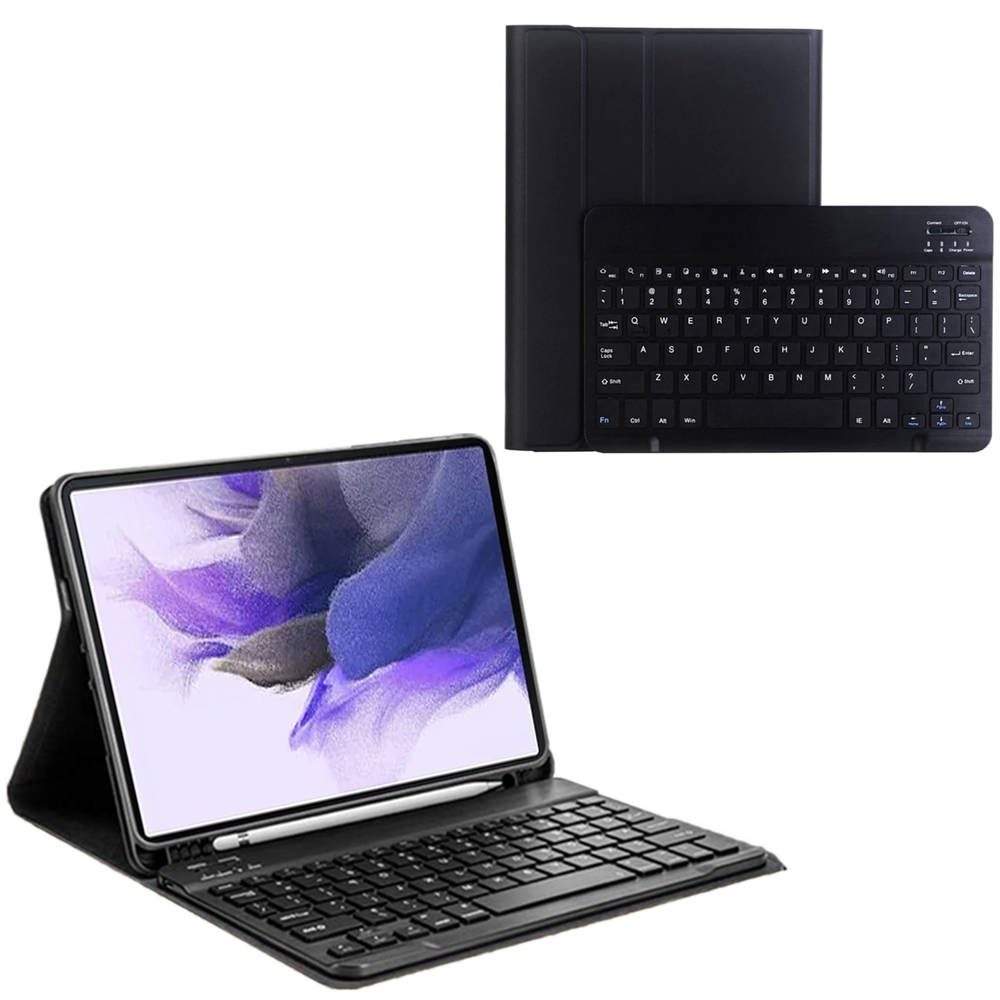 Maska Sa Bluetooth Tipkovnicom Za Samsung Galaxy Tab S7 FE / S7 Plus, Crna