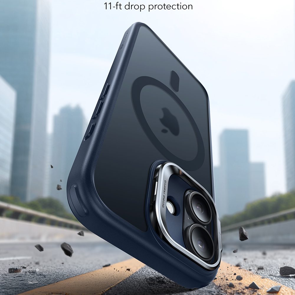 Kryt ESR Classic Hybrid HaloLock Kickstand, iPhone 17, matná modrá