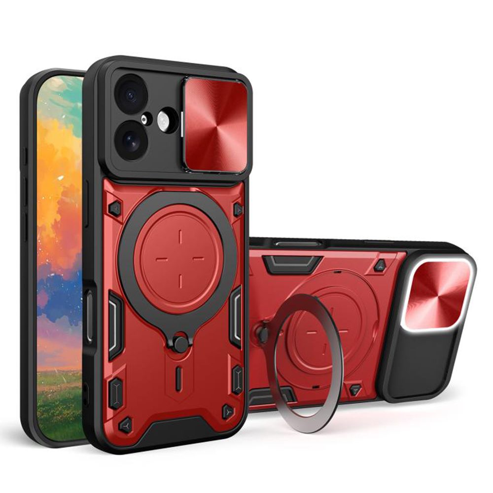 Techsuit CamGuard Pro, iPhone 17, roșu