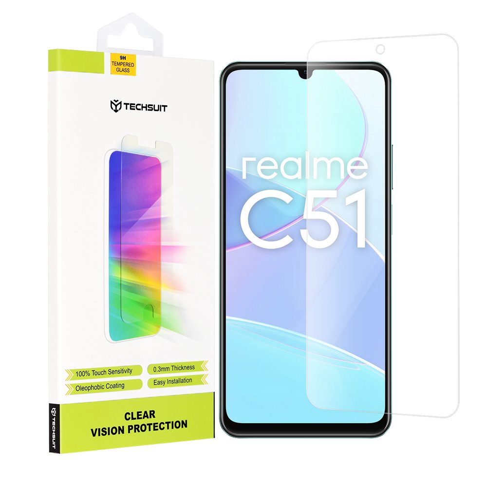 Techsuit Clear Vision Tvrzené sklo, Realme C51 / Note 50