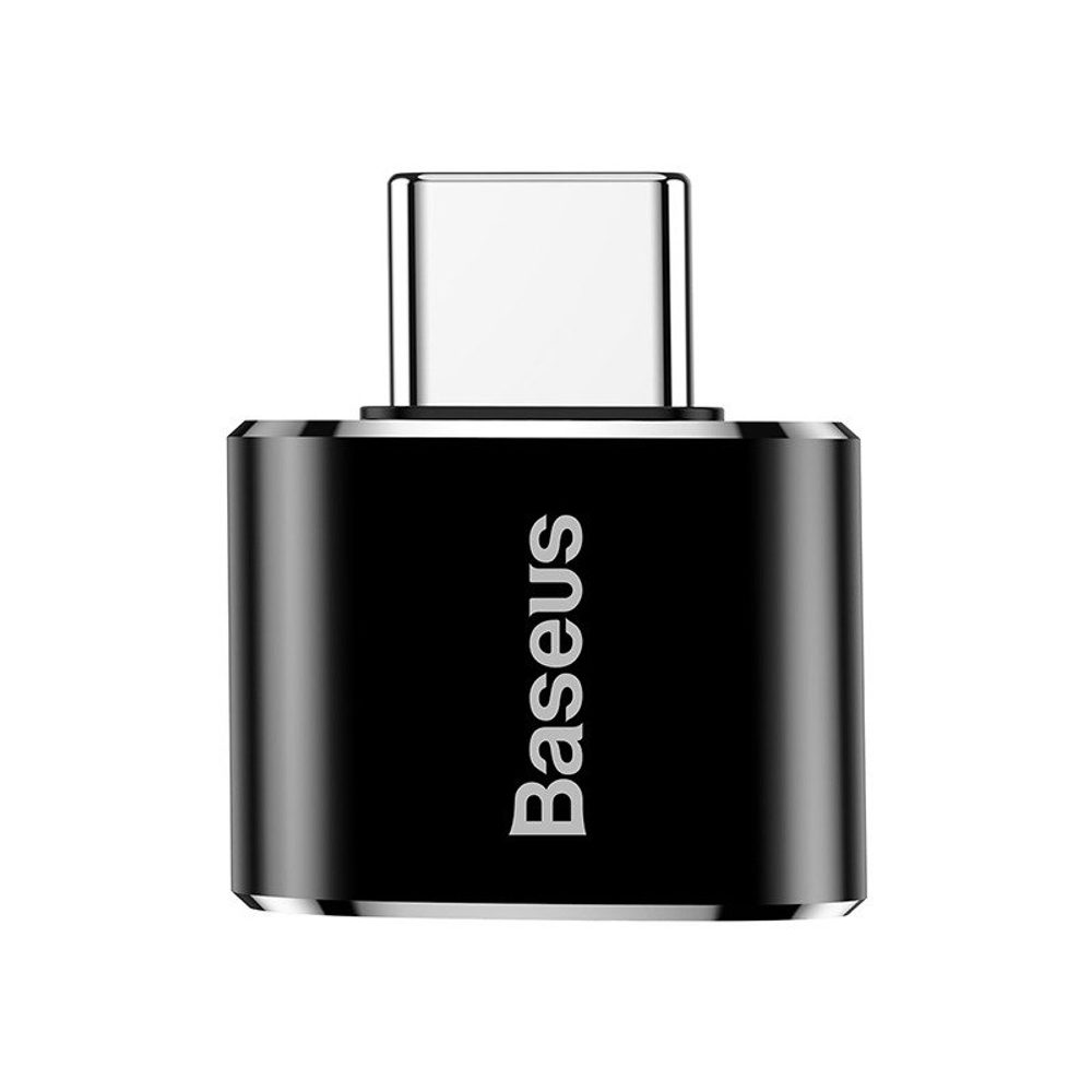 Baseus Adaptér USB na USB-C, 2,4A, černý