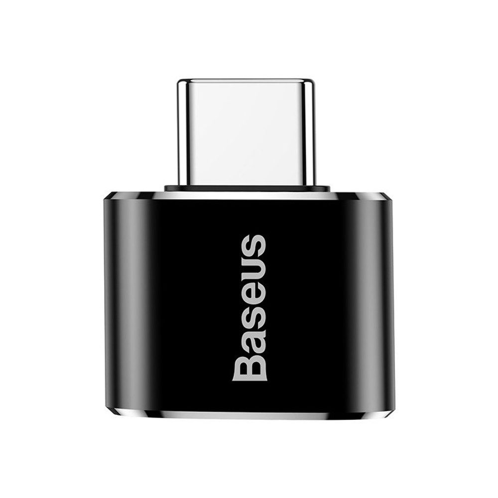 Baseus Adapter USB Na USB-C, 2,4 A, črn