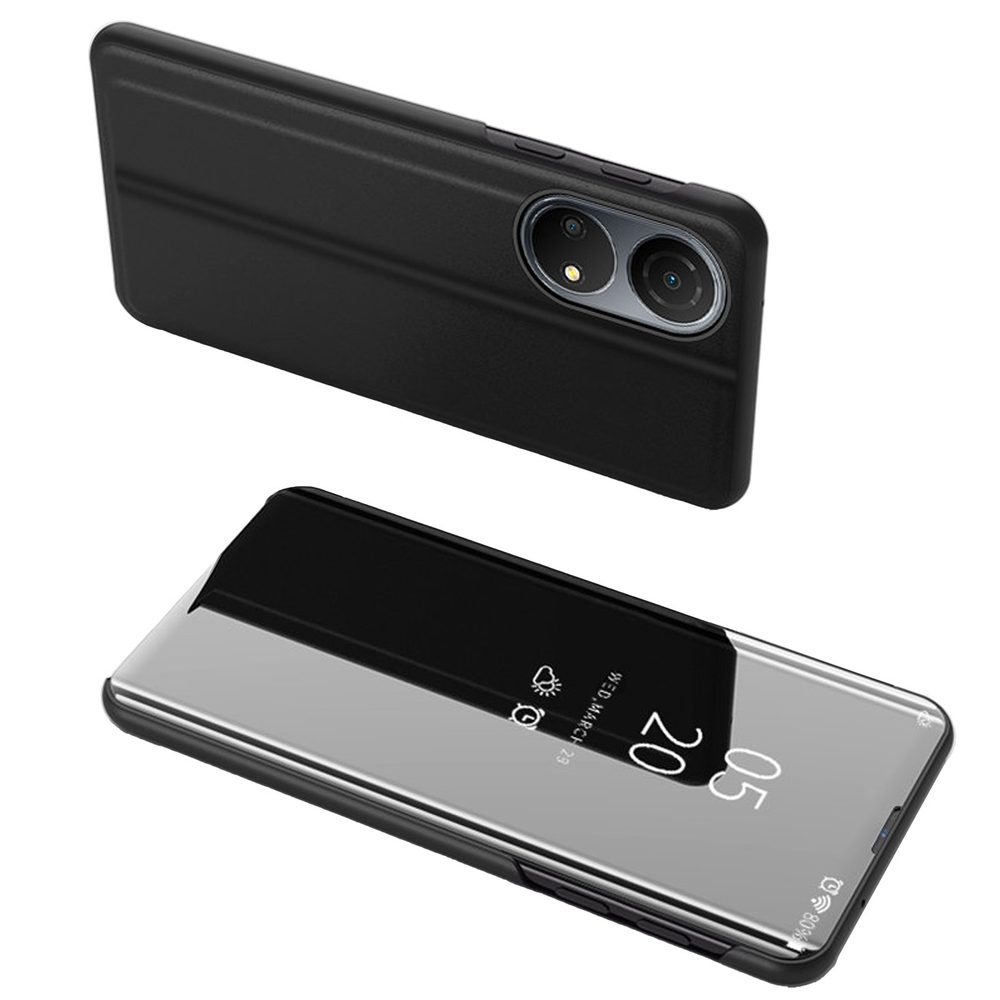 Clear View črna Etui Za Telefon Honor X8 5G