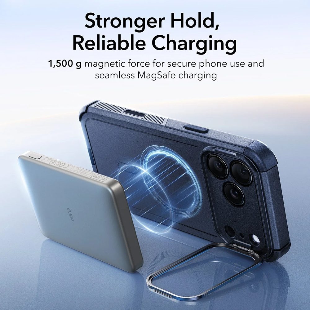 Kryt ESR Cyber Armor Kickstand, iPhone 17 Pro, modrý
