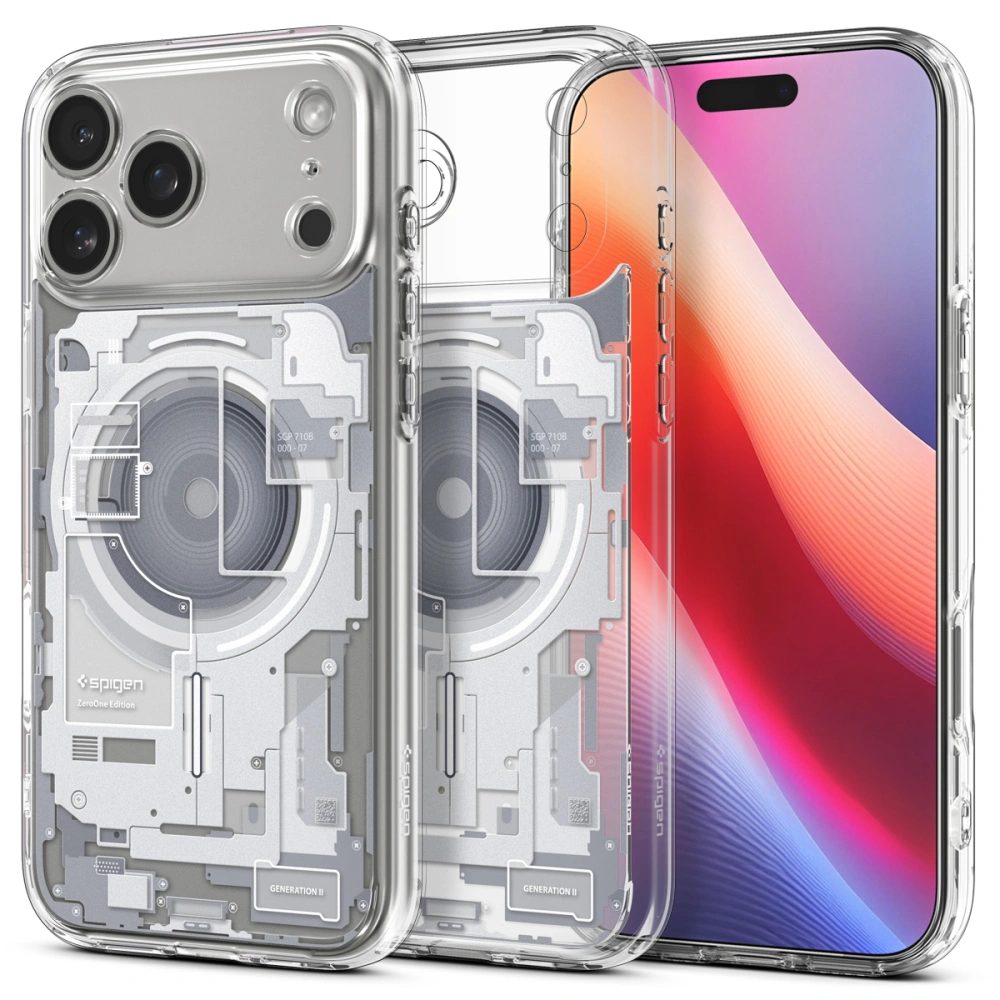 Levně Spigen Ultra Hybrid Mag s MagSafe, iPhone 17 Pro Max, zero one, bílý