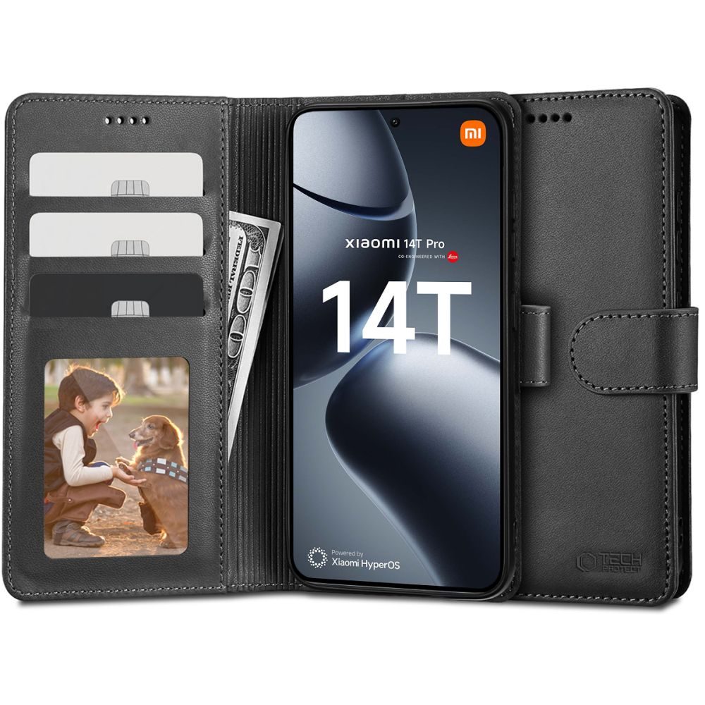 Tech-Protect Xiaomi 14T Pro, fekete tok