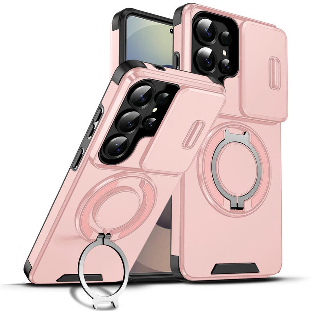 Levně Camslide Stand obal, Samsung Galaxy S26 Ultra, růžový