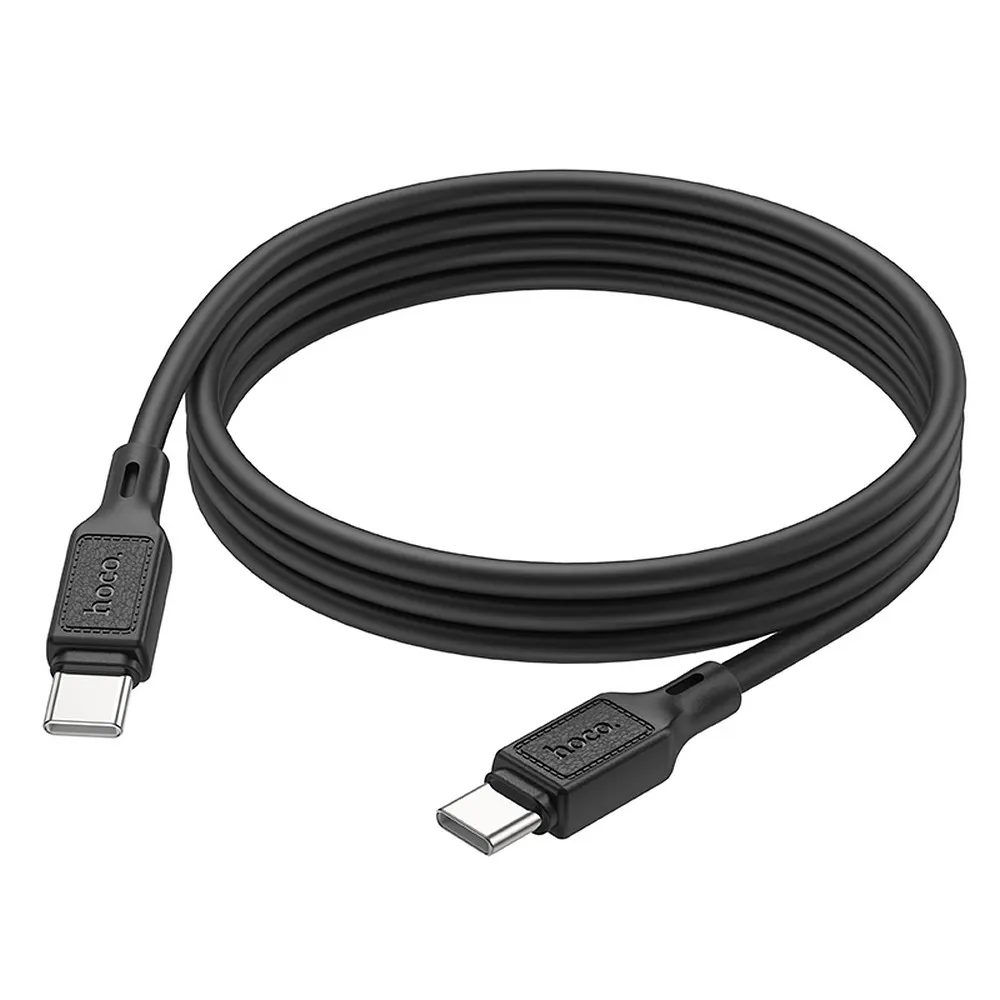 Hoco X90 kábel USB-C - USB-C, 3A 60W, 1 m, čierny
