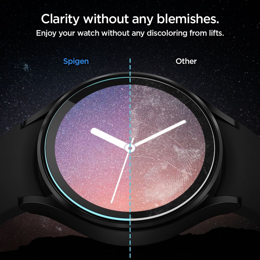 Spigen Glas.TR EZ Fit Kaljeno Staklo 2 Komada, Samsung Galaxy Watch 5 Pro (45 Mm)