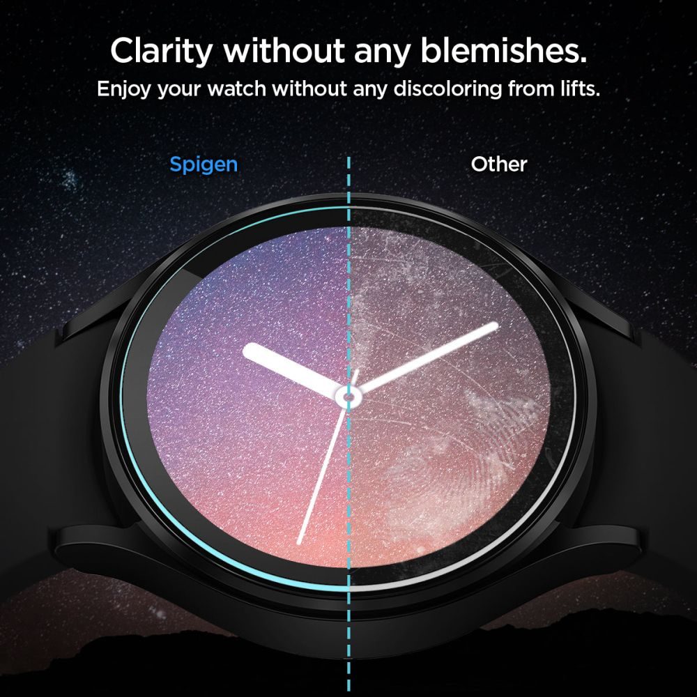 Spigen Glas.TR EZ Fit Sticla Securizata 2 Piese, Samsung Galaxy Watch 5 Pro (45 Mm)