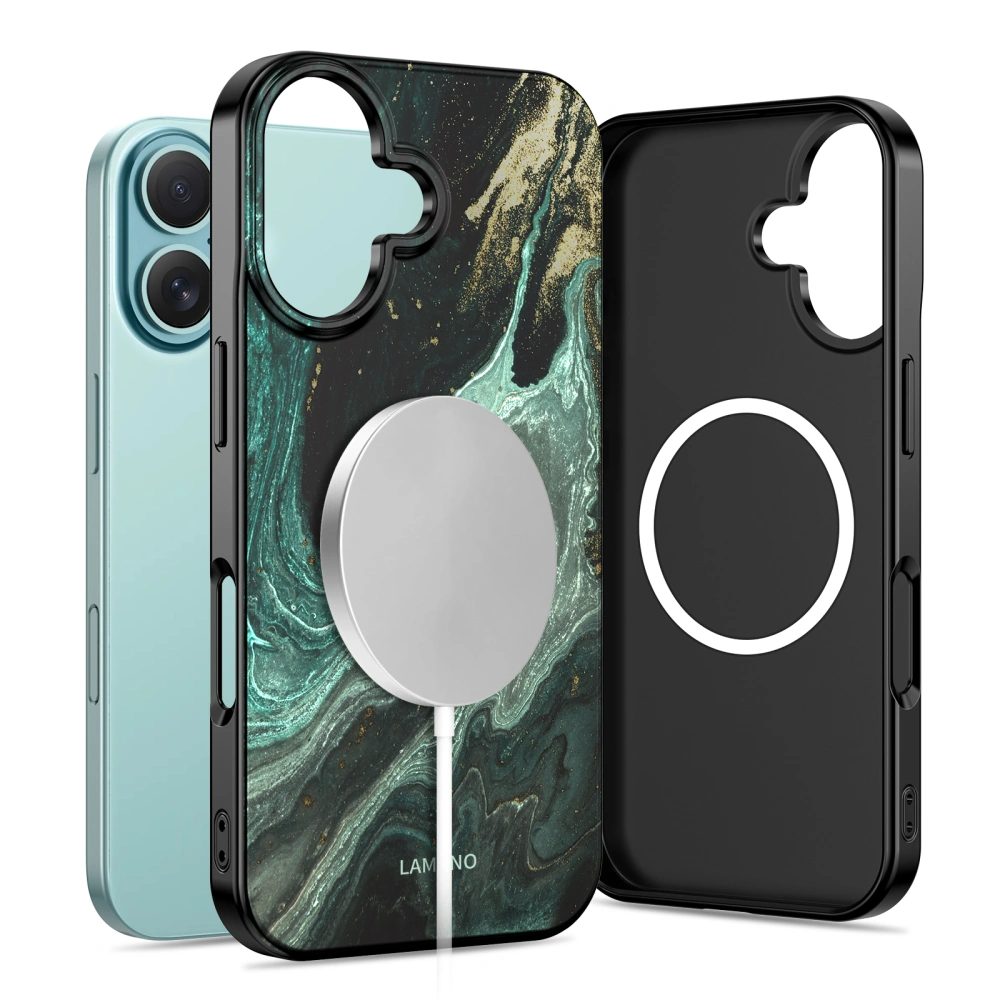 Levně Tech-Protect Lamano MagSafe obal, iPhone 16, verde aura