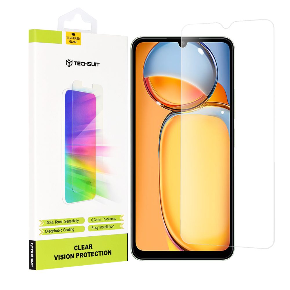 Techsuit Xiaomi Redmi 13C 4G / 13C 5G / Poco M6 / C65 Folie De Sticlă Securizată