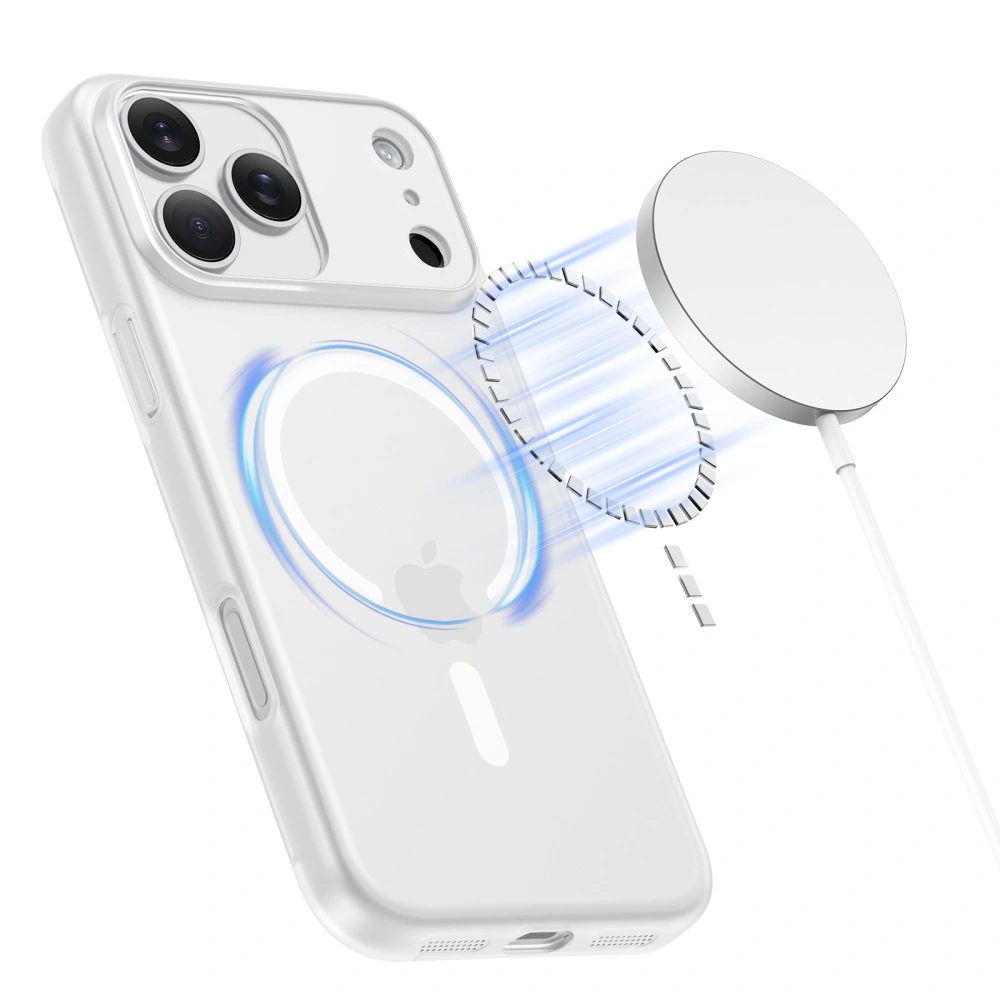 Tech-Protect MagSlim MagSafe, iPhone 17 Pro, biely matný