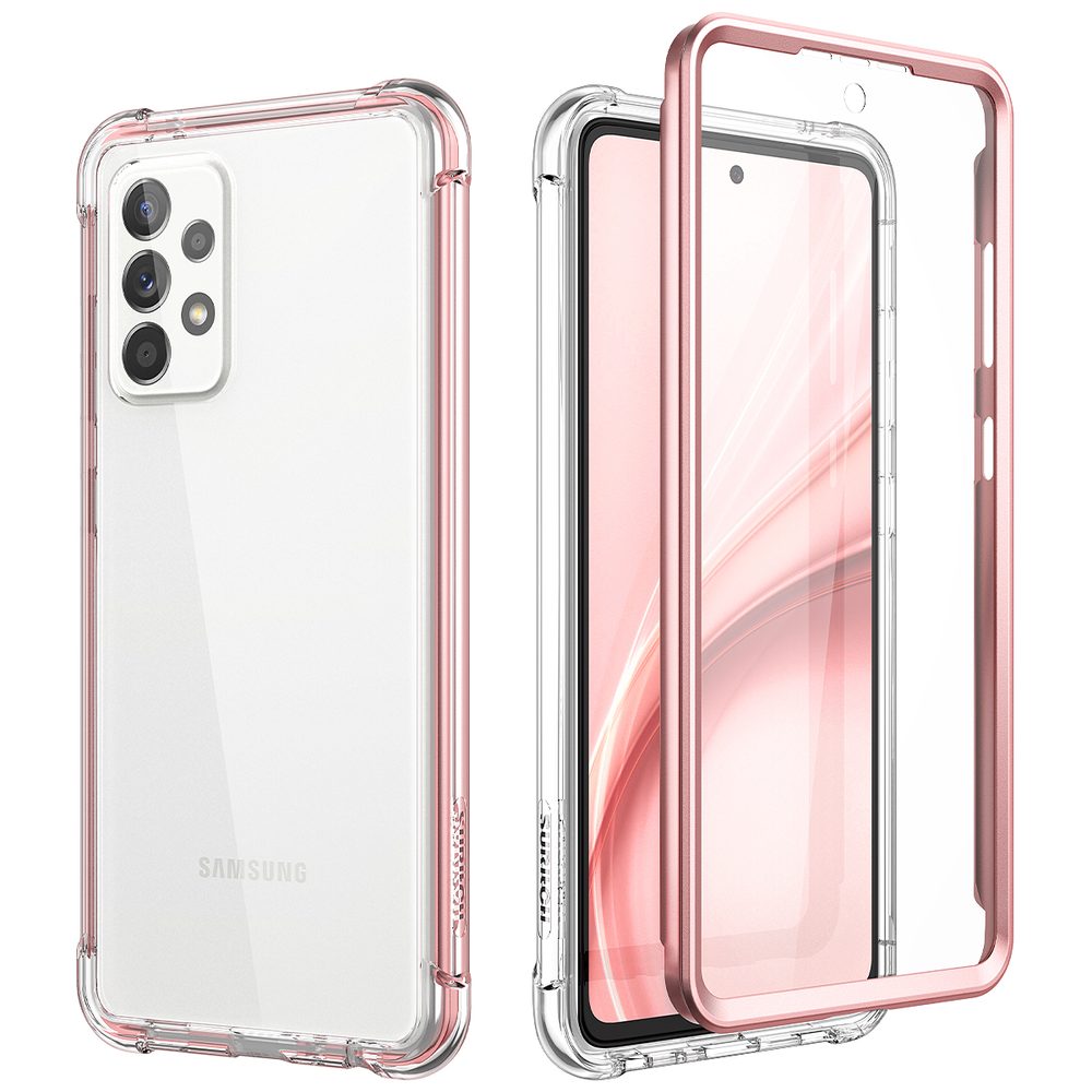 Suritch 360 Clear obal Samsung Galaxy A52, růžový