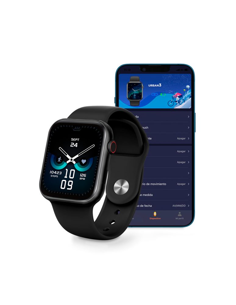 Ksix Smartwatch Urban 3, črna