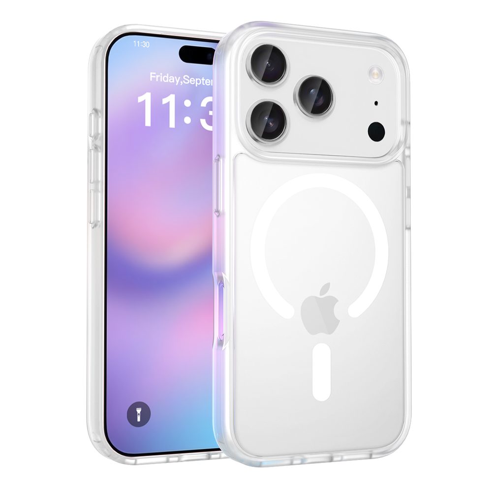JP MagFit Colour MagSafe obal s N52 magnetem, iPhone 17 Pro, bílý