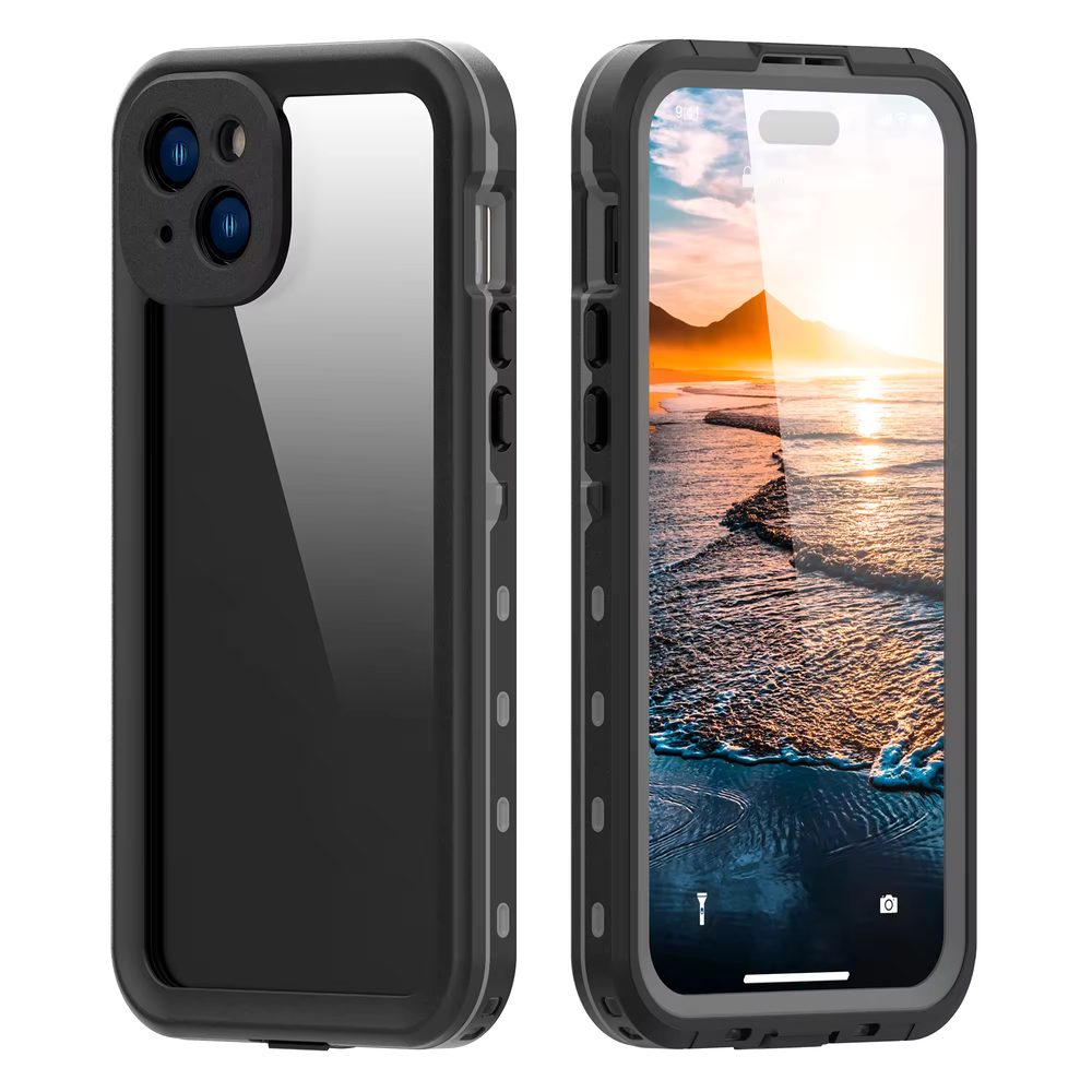 ShellBox IP68 Carcasă, iPhone 15, Negru