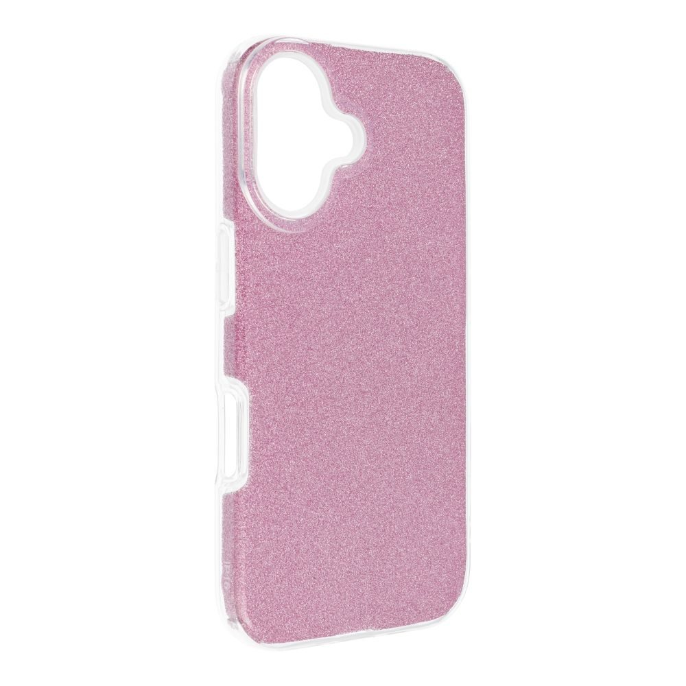 Levně Obal Forcell Shining, iPhone 16, růžový