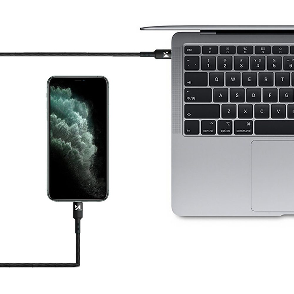 Wozinsky Kabel USB-C - USB-C, Power Delivery 18W, 2m černý (WUC-PD-CC2B)