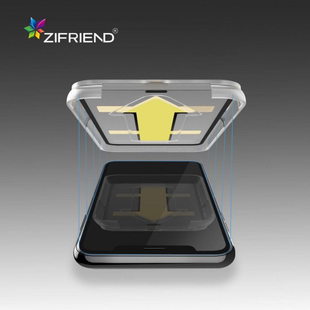 Zifriend, iPhone 11 Pro, 3D Tvrdené sklo Full Cover s aplikátorom, čierne