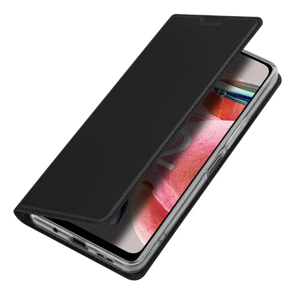 Dux Ducis Skin Pro, Könyves Tok, Xiaomi Redmi Note 12 4G, Fekete