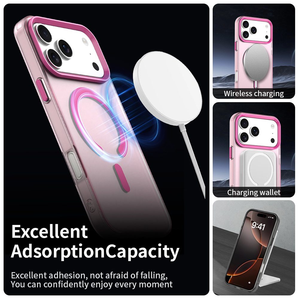 Techsuit CandyCase MagSafe, iPhone 17 Pro, ružový