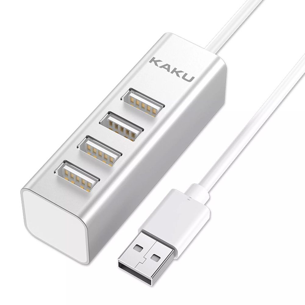 Kaku HUB Splitter - 4x USB Adaptér, Stříbrný (KSC-383)