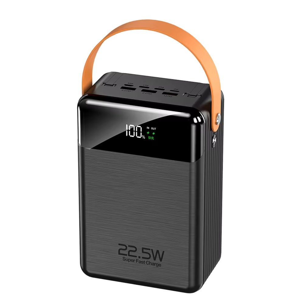 Powerbanka 100 000 mAh, 22.5W Super Fast Charge, černá