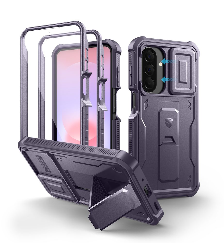 Dexnor 360 Kickstand Camprotector husă Samsung Galaxy A27, violet