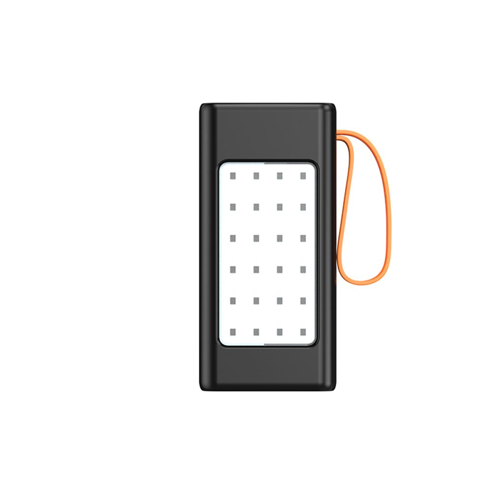 Powerbanka 60 000 mAh, 66W PD, LED panel, čierna