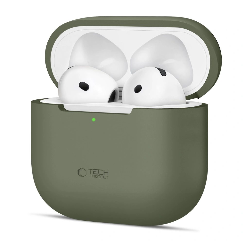 Tech-Protect Szilikon tok, Apple AirPods 4, zöld