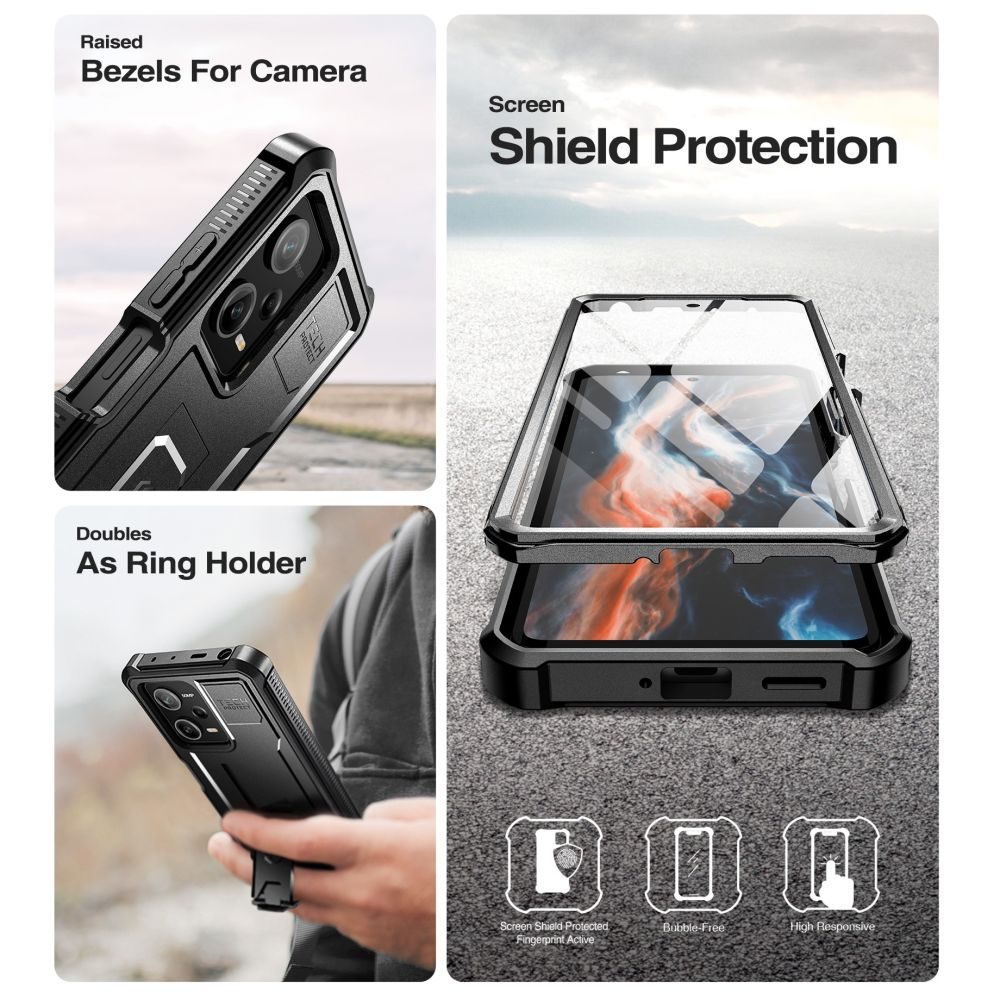 Tech-Protect Kevlar Pro Tok, Xiaomi Redmi Note 12 Pro 5G / Poco X5 Pro 5G, Fekete