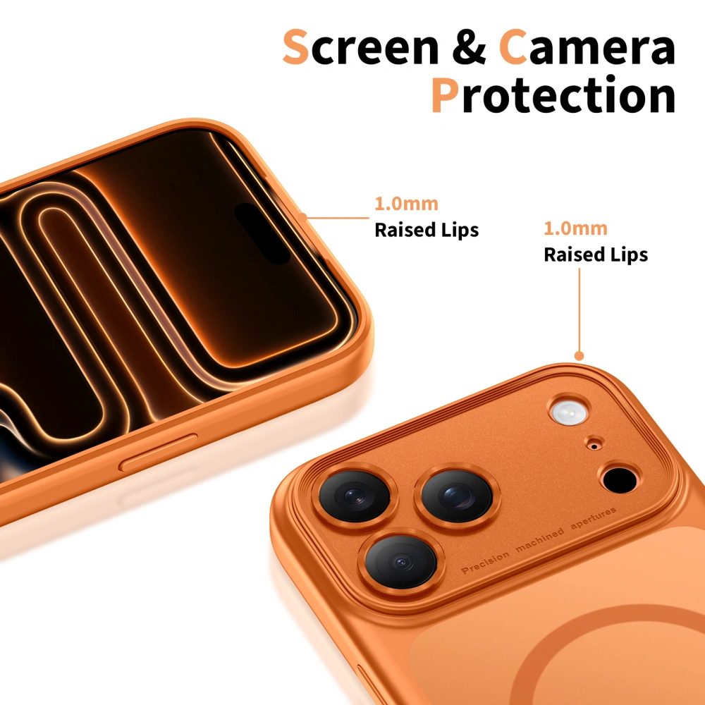Tech-Protect MagPeak MagSafe CC, iPhone 17 Pro, oranžový