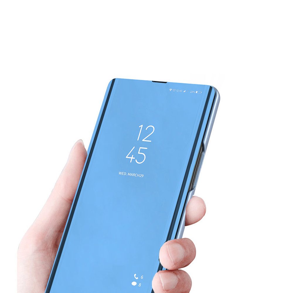 Clear View črn Etui Za Telefon Samsung Galaxy S22 Plus