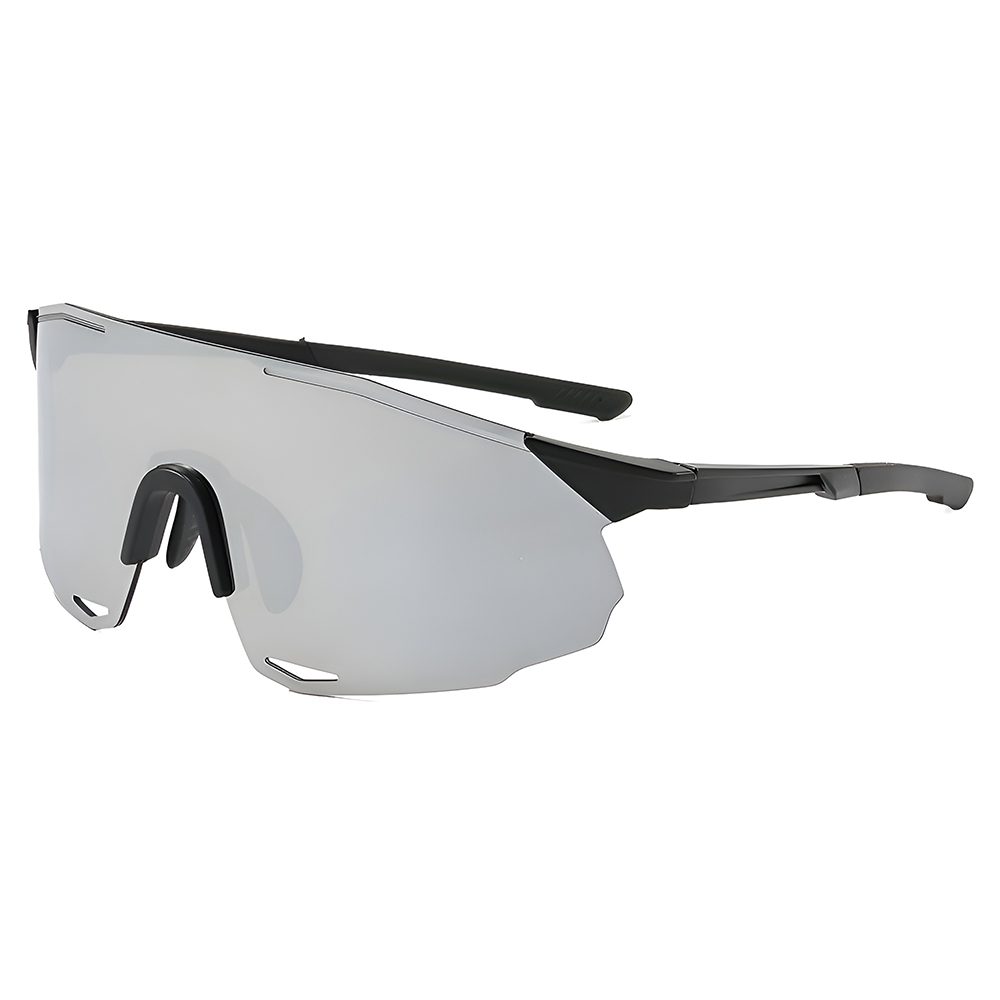Ochelari ciclism unisex Techsuit, negru / argintiu