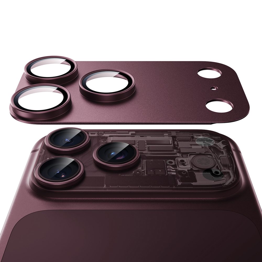 ESR Armorite Pro Zaštitno kaljeno staklo za kameru, iPhone 18 Pro Max, bordo