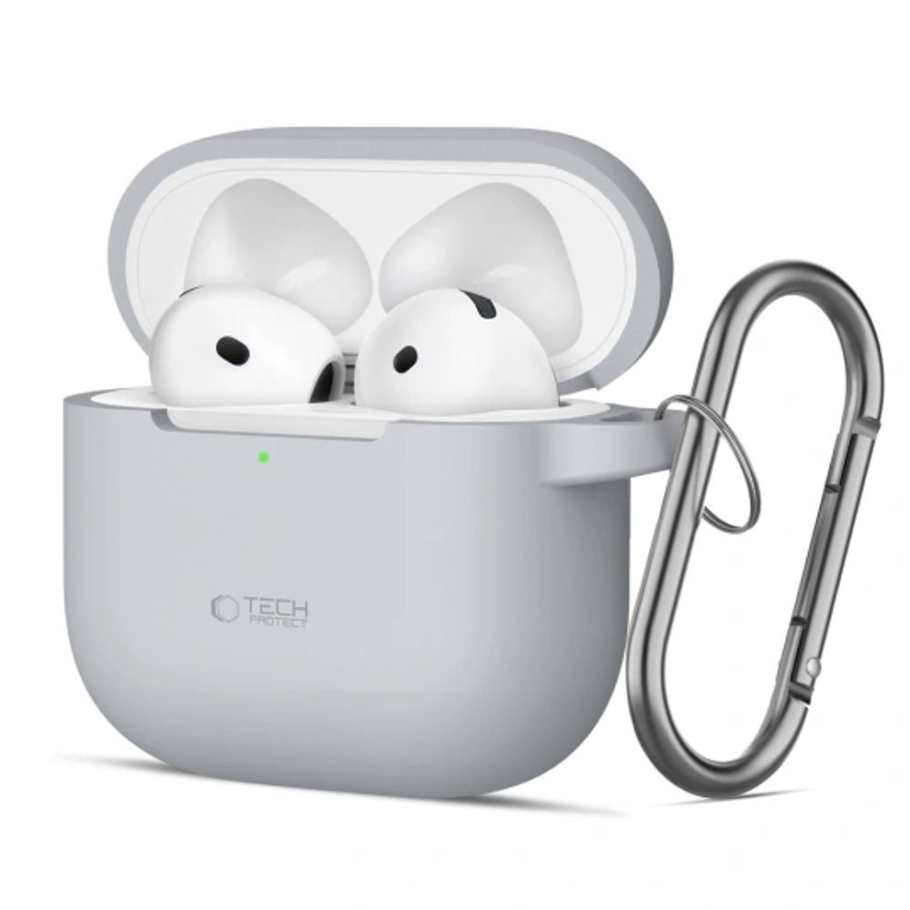 Tech-Protect Silikonska maska, Apple AirPods 4 / 5, siva